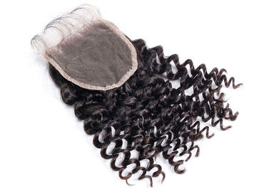 Porcellana Chiusura rimbalzante della parte anteriore del pizzo dei capelli umani del nero 100 duratura senza nodi o pidocchi fornitore