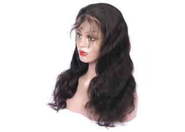 Porcellana Lustro naturale del pizzo di Wave del corpo delle parrucche vergini piene dei capelli umani per le donne di colore fornitore