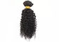 Tessuto nero di estensioni dei capelli umani, tessuto naturale dei capelli umani di Remy di lustro fornitore