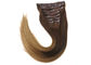 Clip peruviana vergine dei capelli umani di estensioni 100 dei capelli in Wave diritto serico morbido fornitore