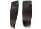 Clip elegante brillante nel colore su misura estensioni naturali dei capelli per le donne di colore fornitore