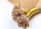 Cuticola piena dell'unghia U di punta di Remy di estensioni pre legate durature dei capelli umani stata allineata fornitore