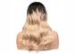 Personalizzi le parrucche dei capelli colorate essere umano di 100%, parrucche di colore dei capelli di Ombre di stile di Wave fornitore